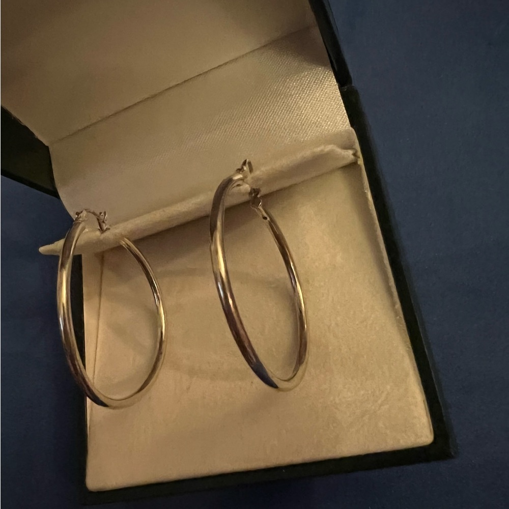 Sterling silver 925 hoop earrings